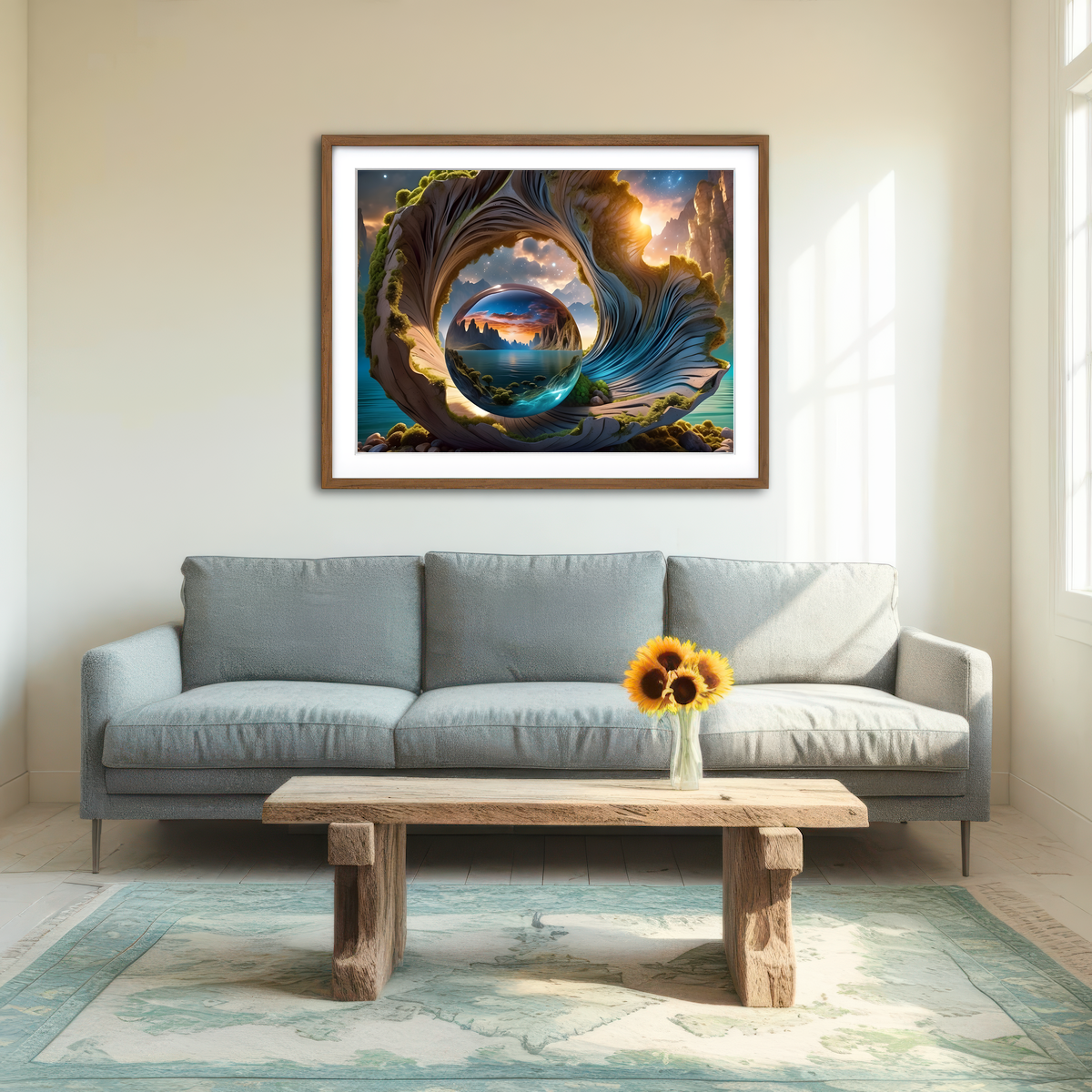 AUTO-MOCKUP ROOM | The Timeless Beauty of Nature's Seashells Wall Art