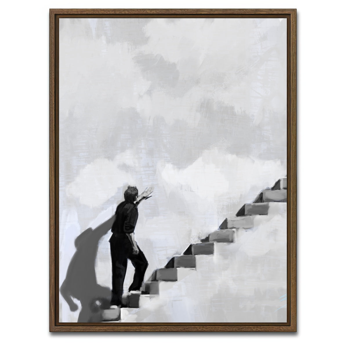 AUTO-MOCKUP WHITE | The Truman Show | 1 Piece | Walnut Framed Canvas | group=3x4