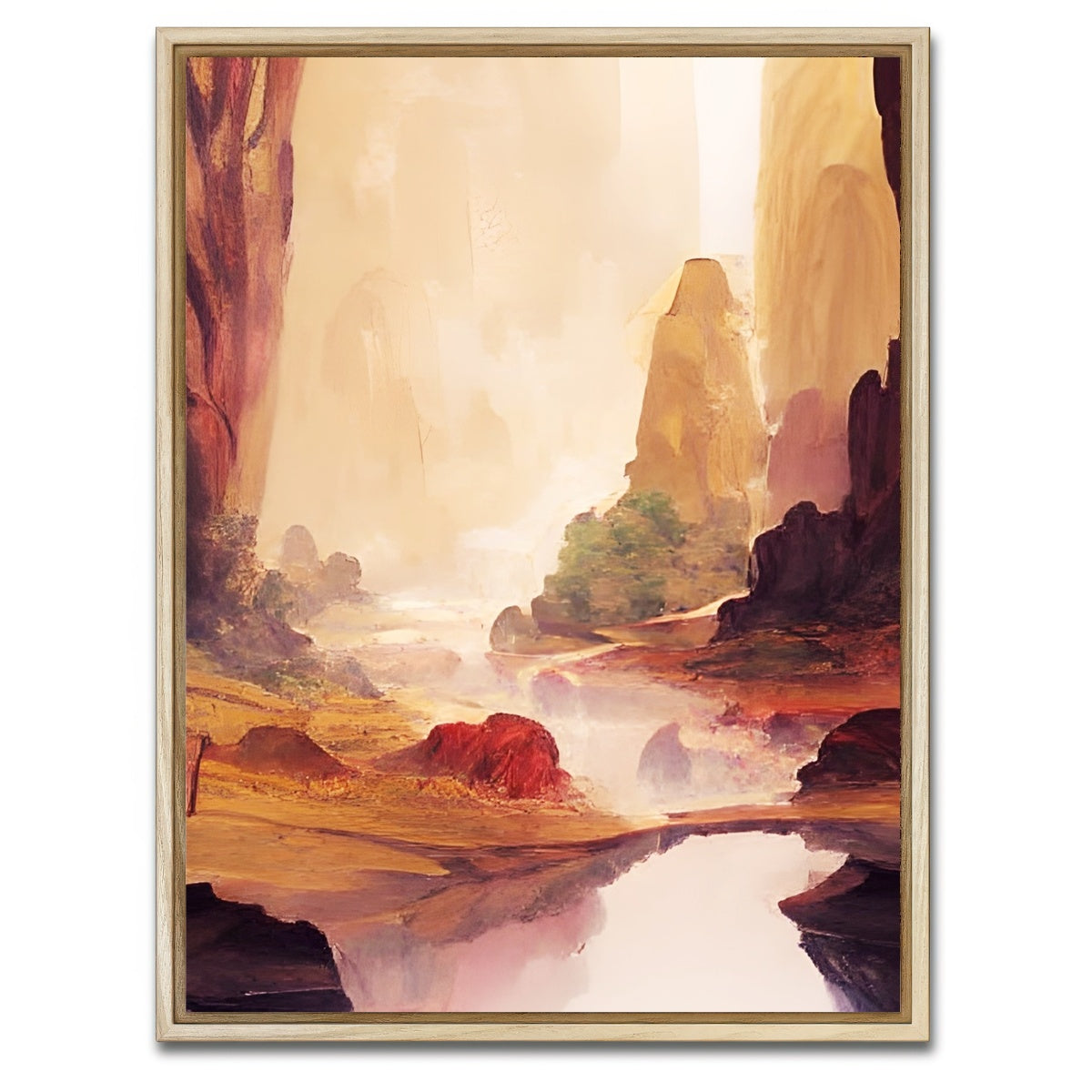AUTO-MOCKUP WHITE | The Valley | 1 Piece | Natural Framed Canvas | group=3x4
