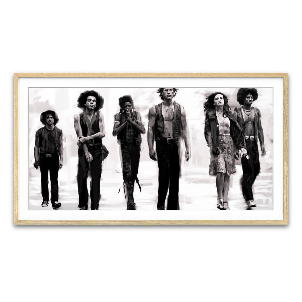 Framed Print 2x1 Natural