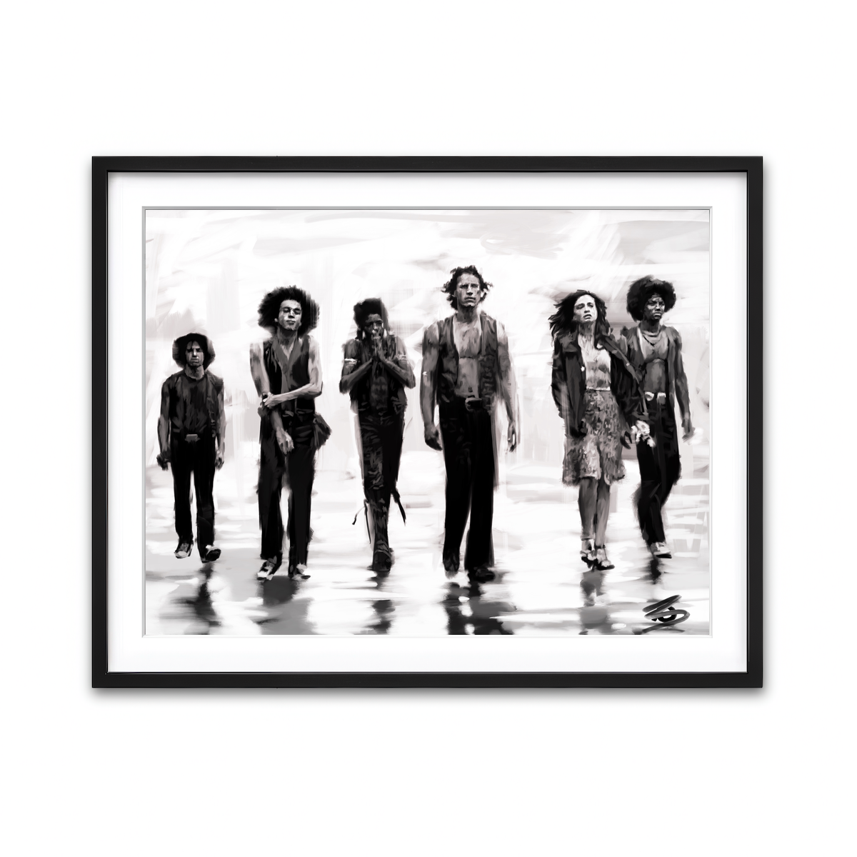 Framed Print 4x3 Black