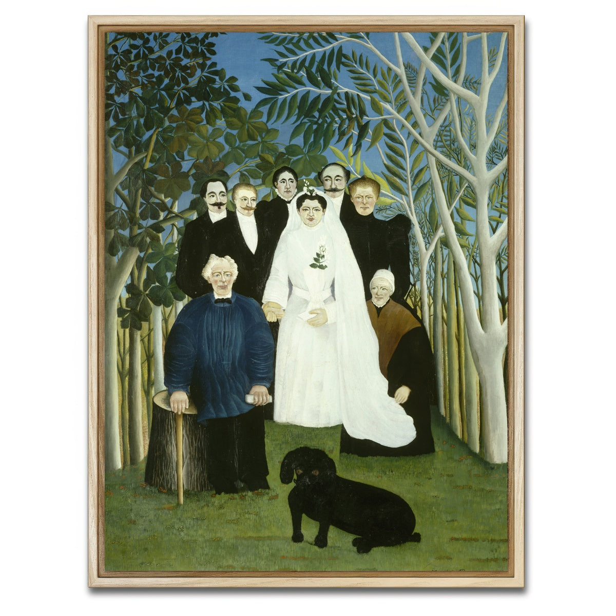 AUTO-MOCKUP WHITE | The Wedding Party | 1 Piece | Natural Framed Canvas | group=3x4