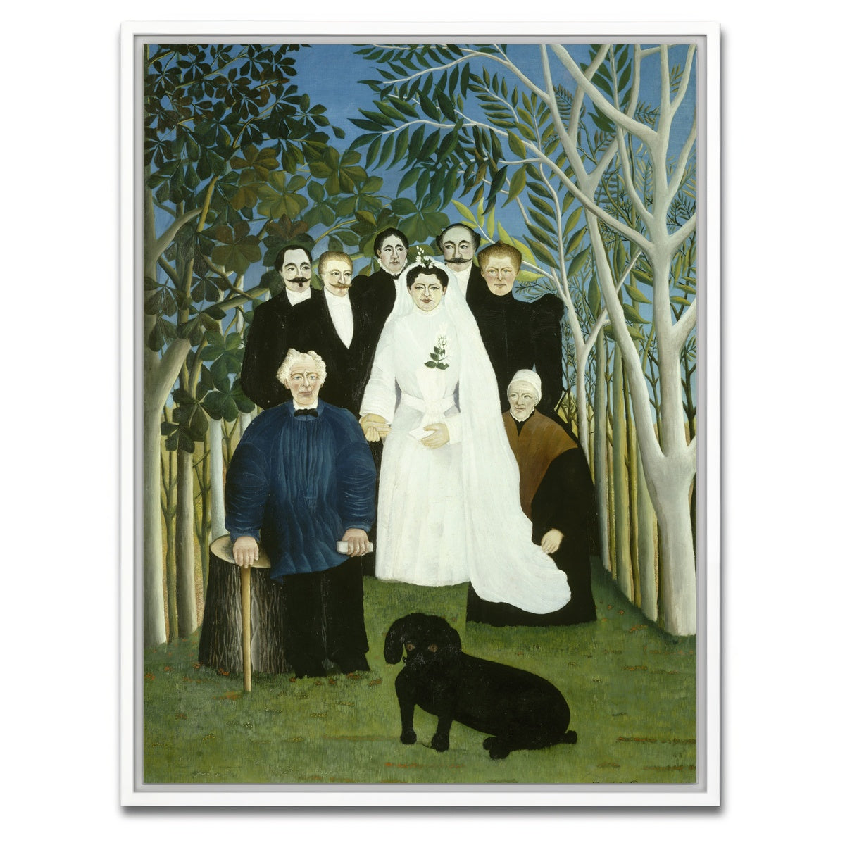 AUTO-MOCKUP WHITE | The Wedding Party | 1 Piece | White Framed Canvas | group=3x4