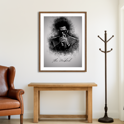 AUTO-MOCKUP ROOM | The Weeknd Lighten Up Wall Art
