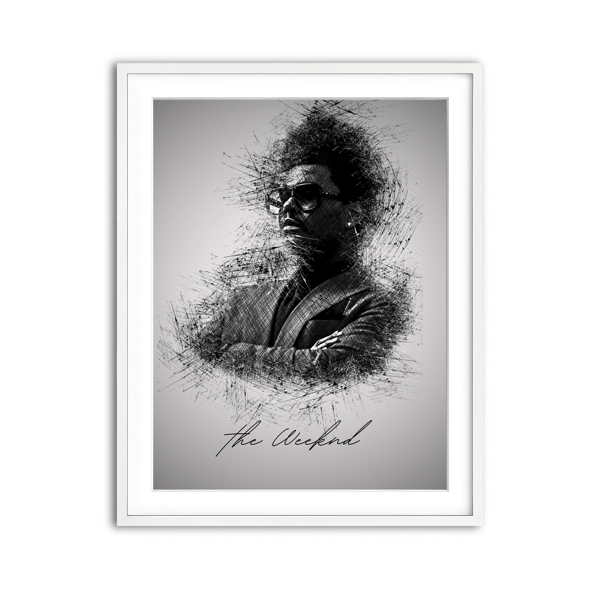 Framed Print 3x4 White