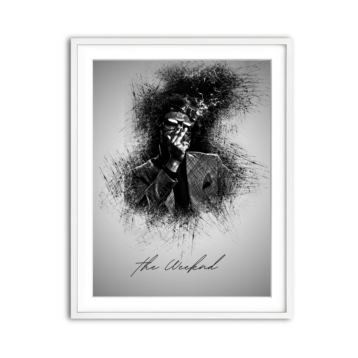 Framed Print 3x4 White