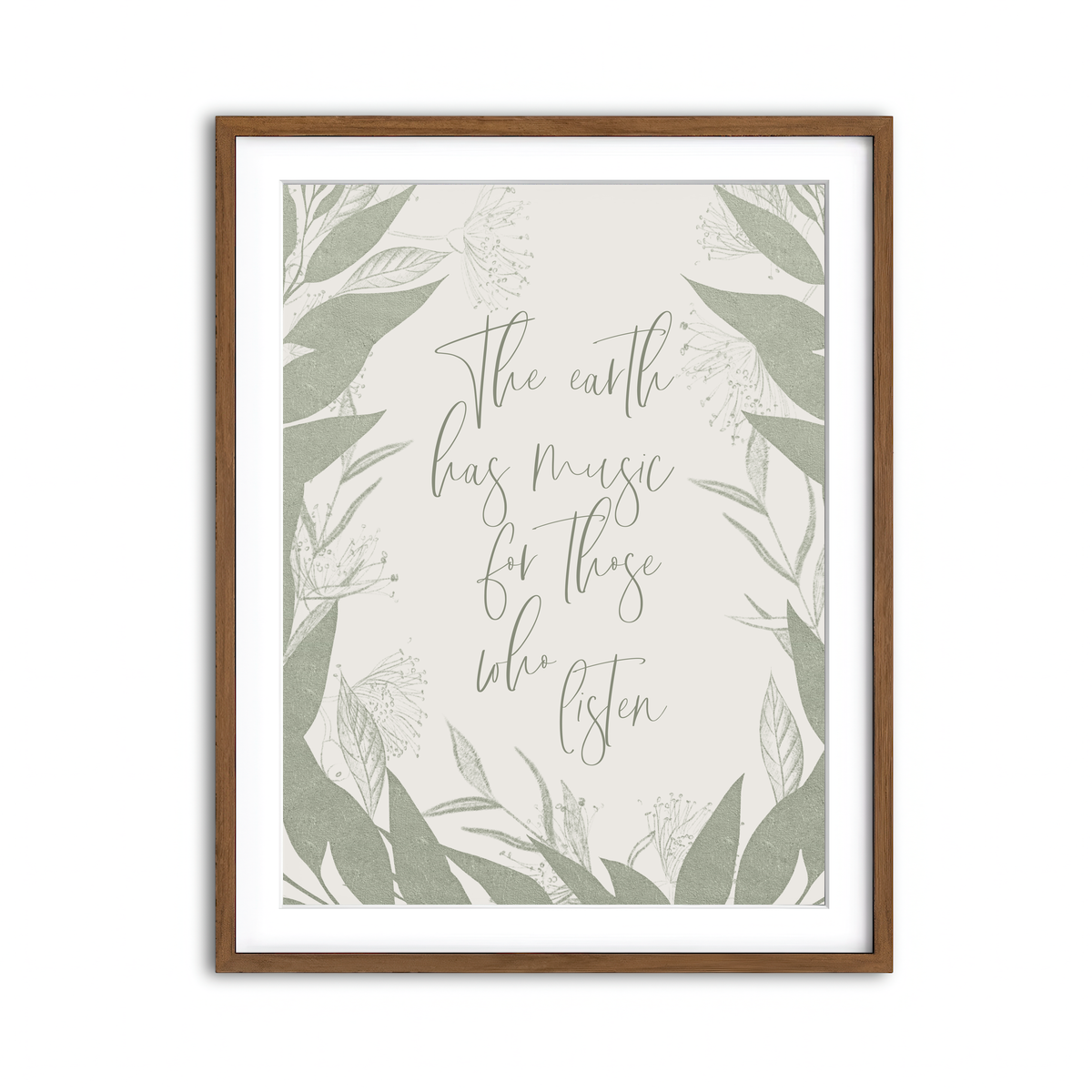 Framed Print 3x4 Walnut