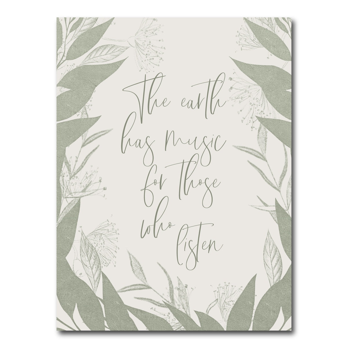 AUTO-MOCKUP WHITE | The earth has music for those who listen | 1 Piece | Gallery Wrap Canvas | group=3x4