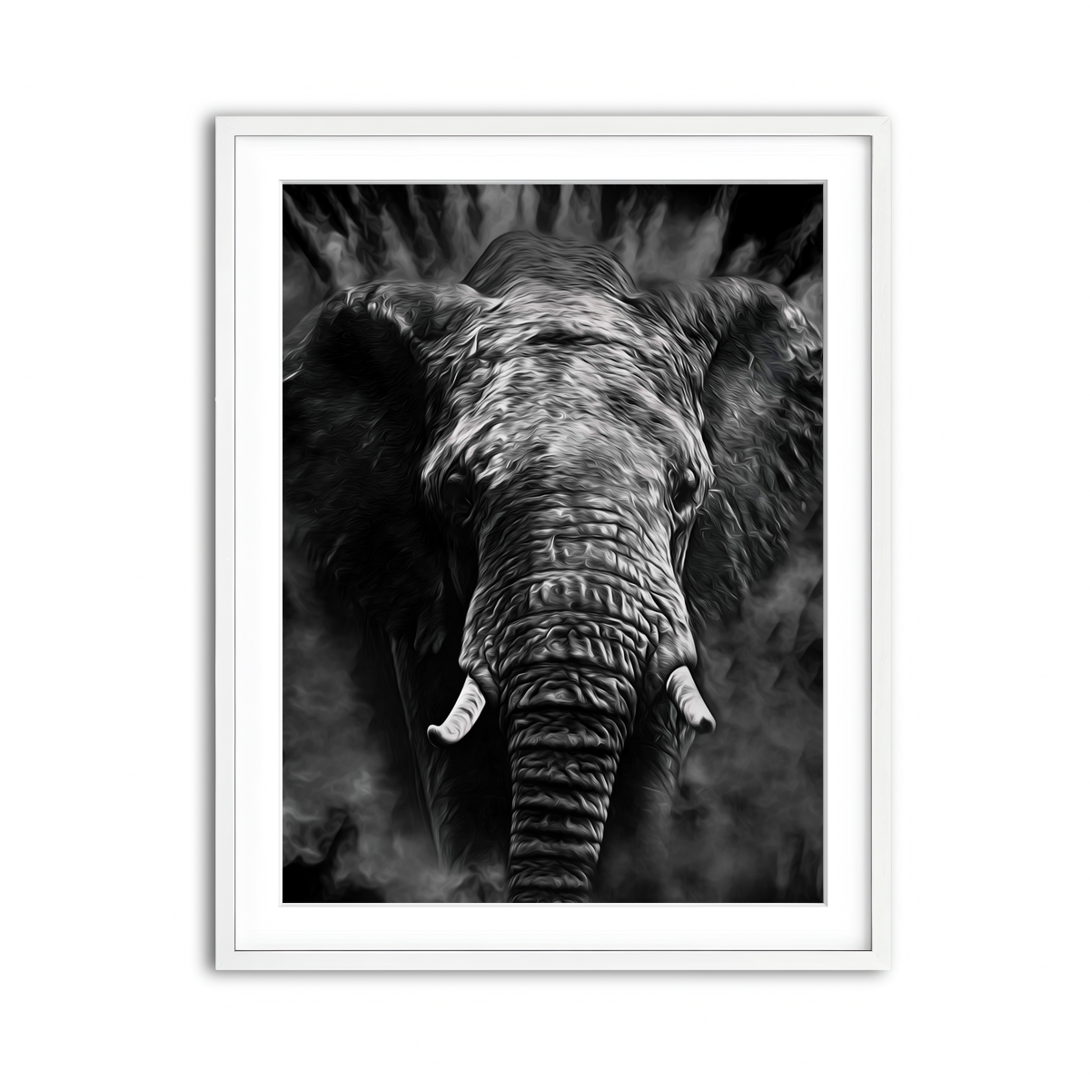 Framed Print 3x4 White
