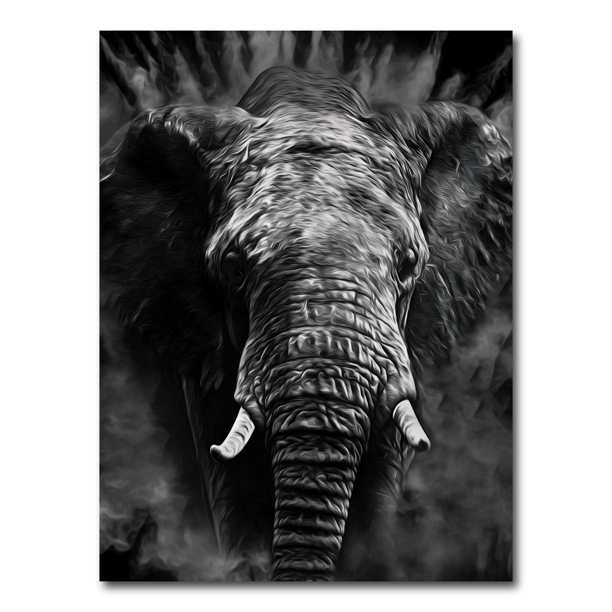 AUTO-MOCKUP WHITE | The elephant | 1 Piece | Gallery Wrap Canvas | group=3x4