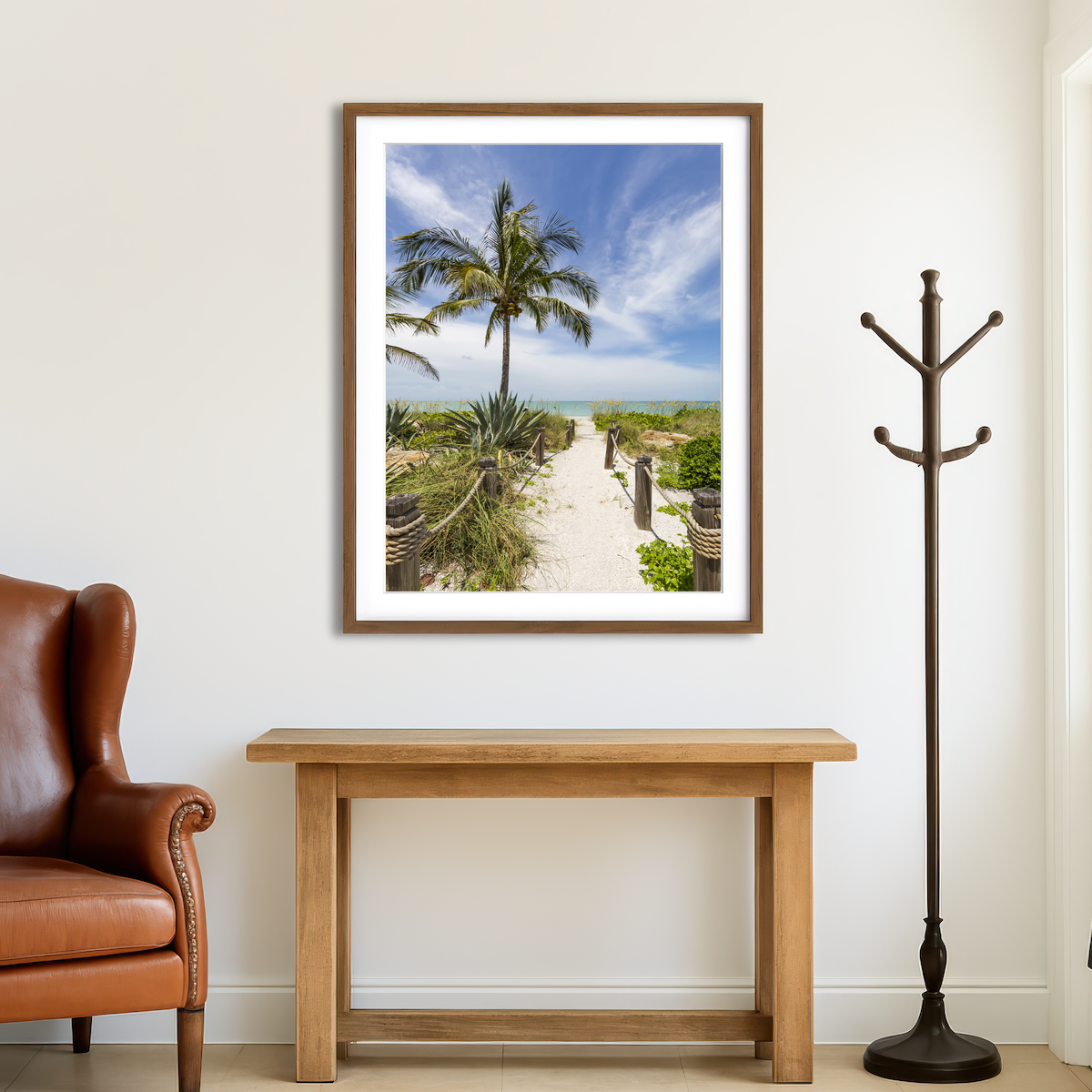 AUTO-MOCKUP ROOM | The Sandy Path to the Beach Wall Art