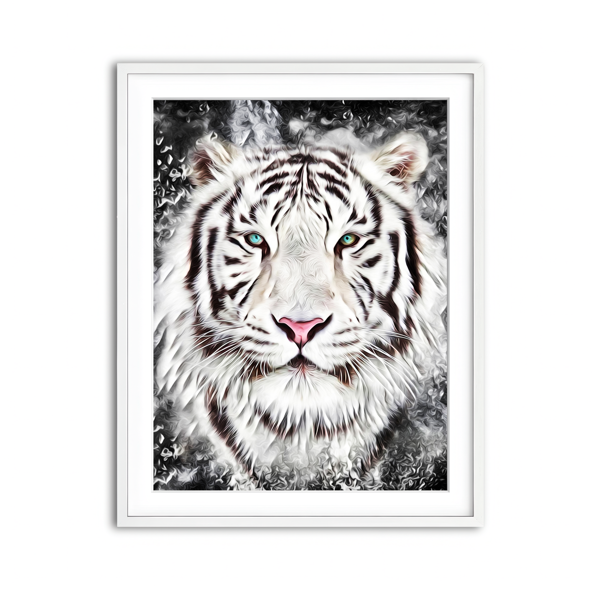 Framed Print 3x4 White