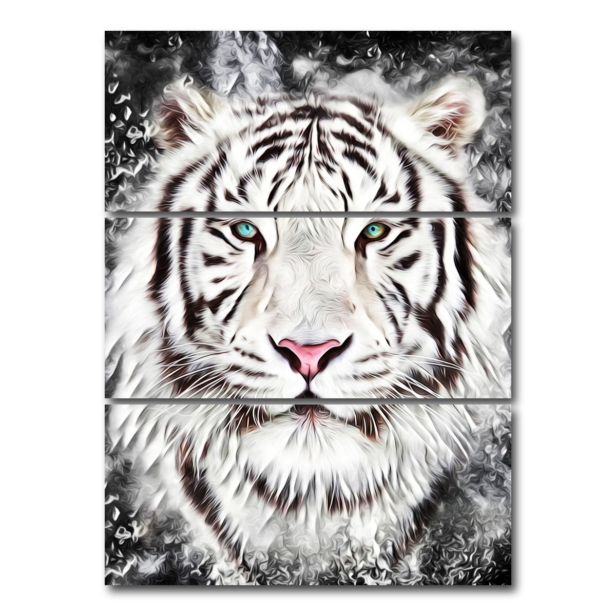 AUTO-MOCKUP WHITE | The tiger | 3 Piece | Gallery Wrap Canvas | group=8x18_stacked