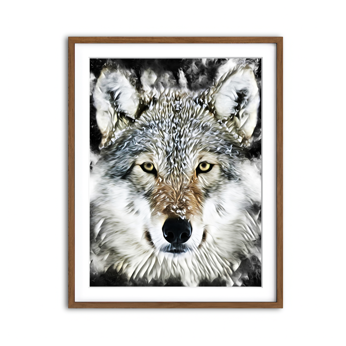 Framed Print 3x4 Walnut