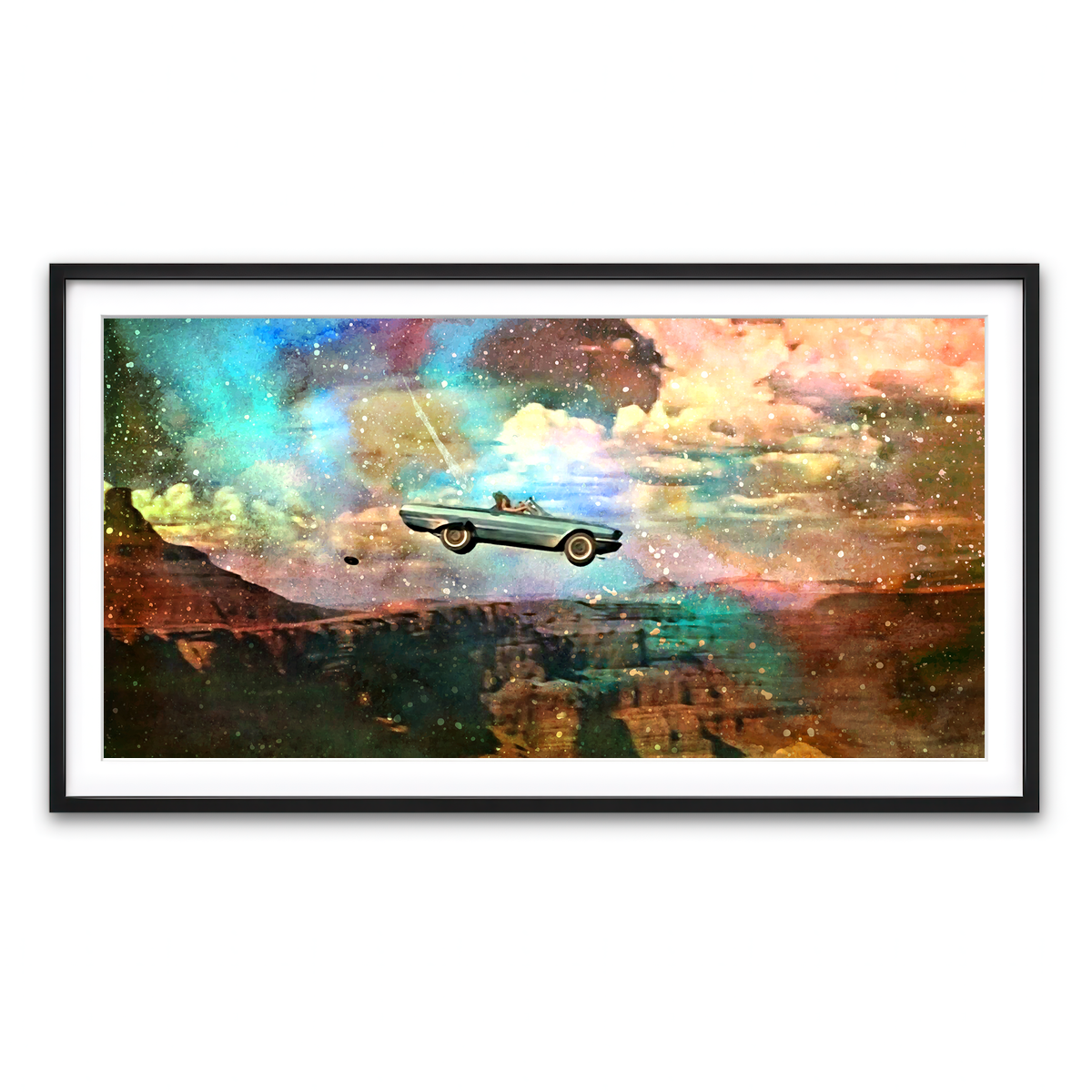 Framed Print 2x1 Black