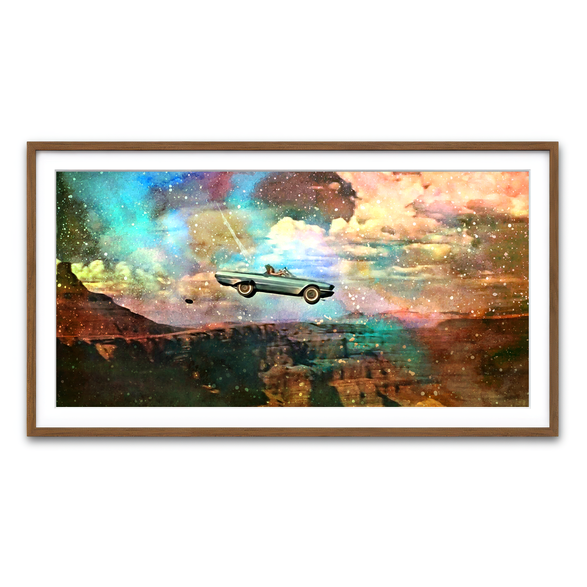 Framed Print 2x1 Walnut