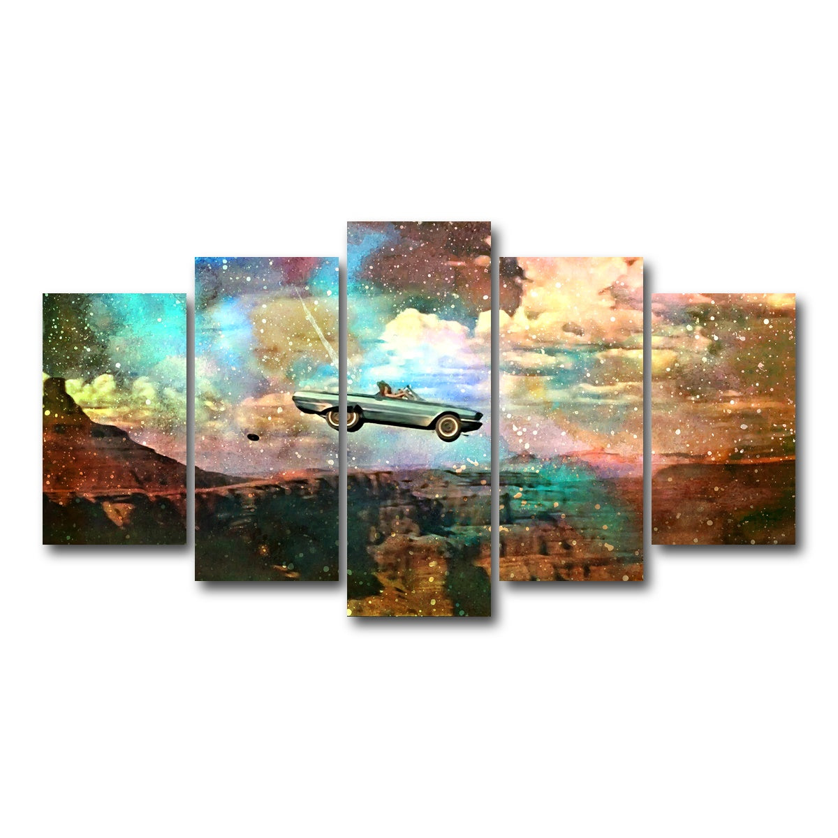 AUTO-MOCKUP WHITE | Thelma & Louise | 5 Piece | Gallery Wrap Canvas | group=5_normal