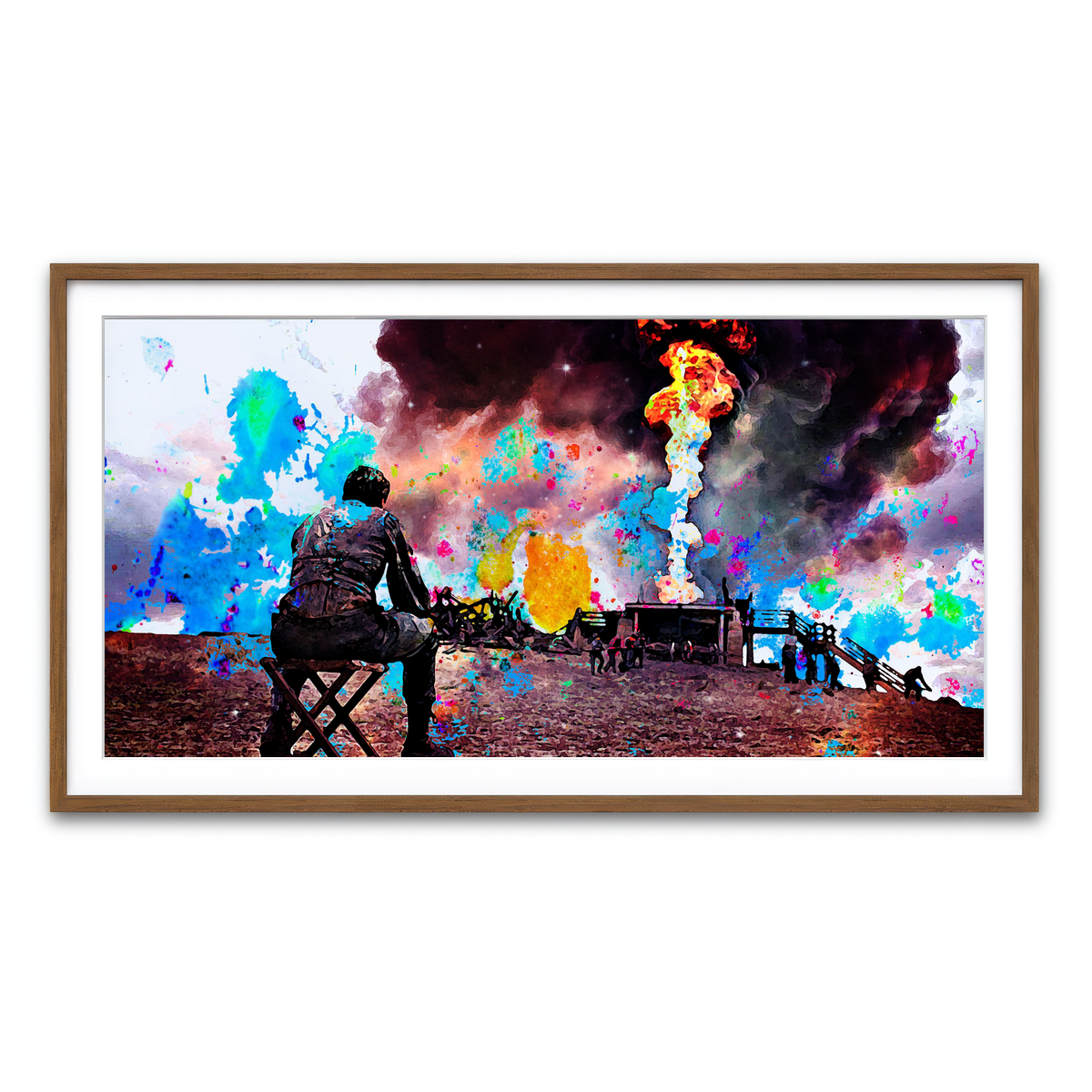 Framed Print 2x1 Walnut