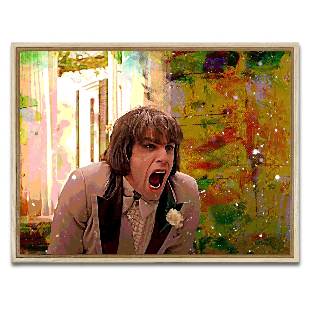 AUTO-MOCKUP WHITE | There's Something About Mary - Zipper Scene | 1 Piece | Natural Framed Canvas | group=4x3