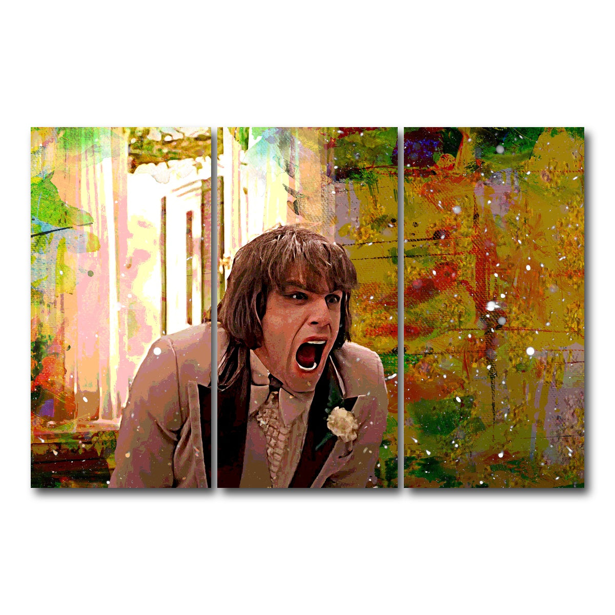 AUTO-MOCKUP WHITE | There's Something About Mary - Zipper Scene | 3 Piece | Gallery Wrap Canvas | group=12x24