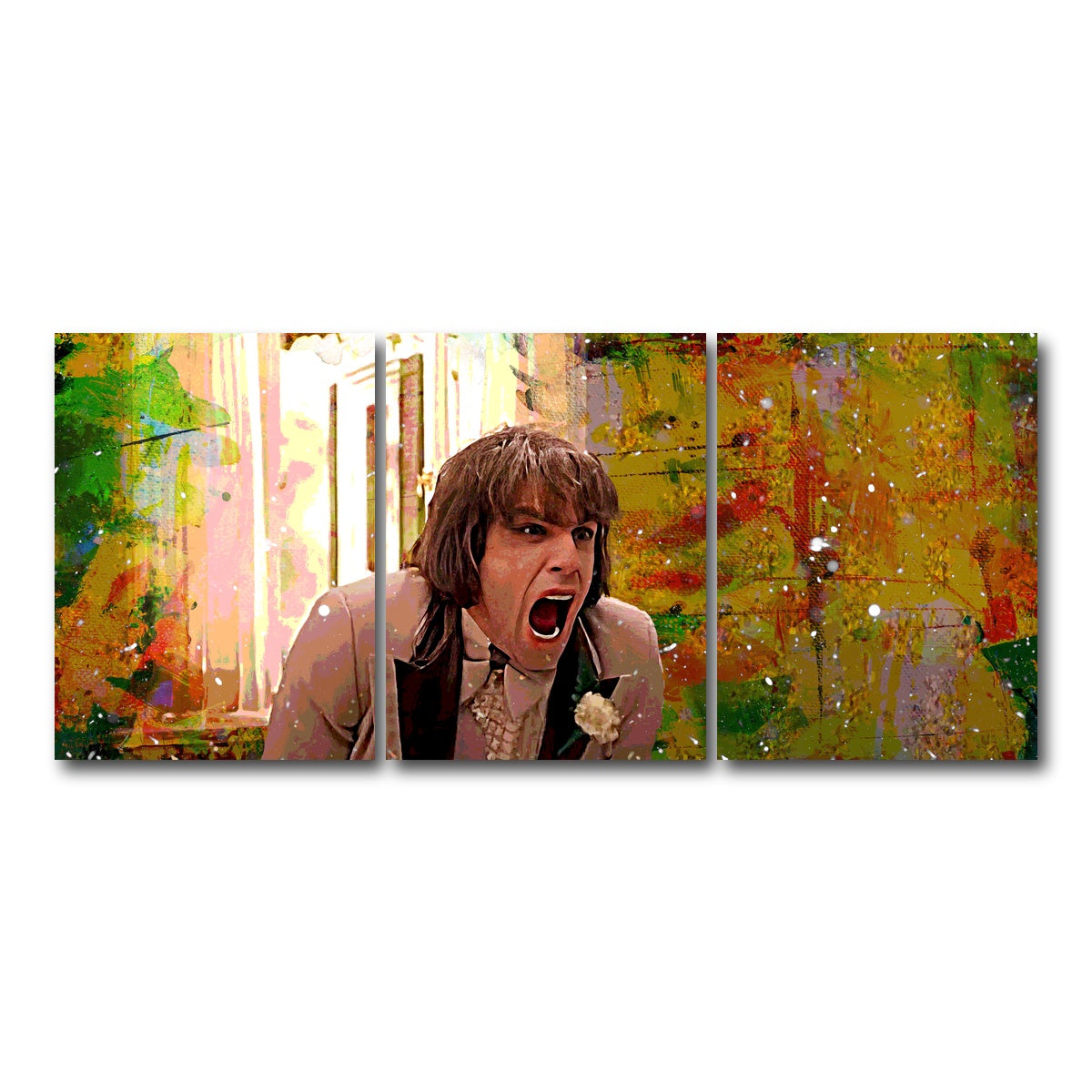 AUTO-MOCKUP WHITE | There's Something About Mary - Zipper Scene | 3 Piece | Gallery Wrap Canvas | group=18x24