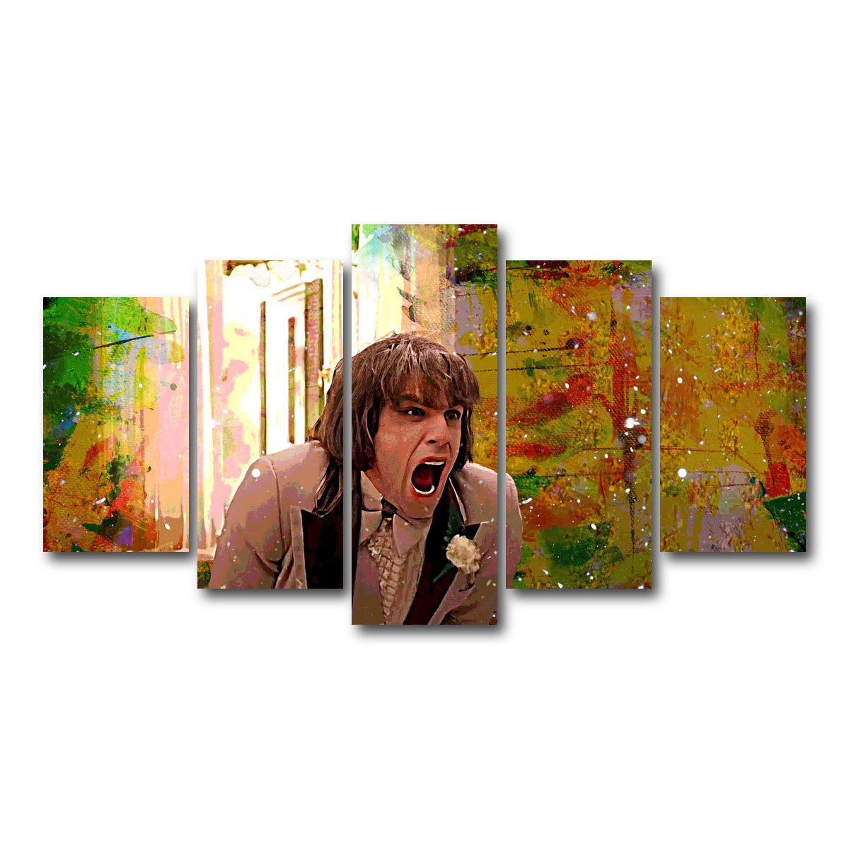 AUTO-MOCKUP WHITE | There's Something About Mary - Zipper Scene | 5 Piece | Gallery Wrap Canvas | group=5_normal