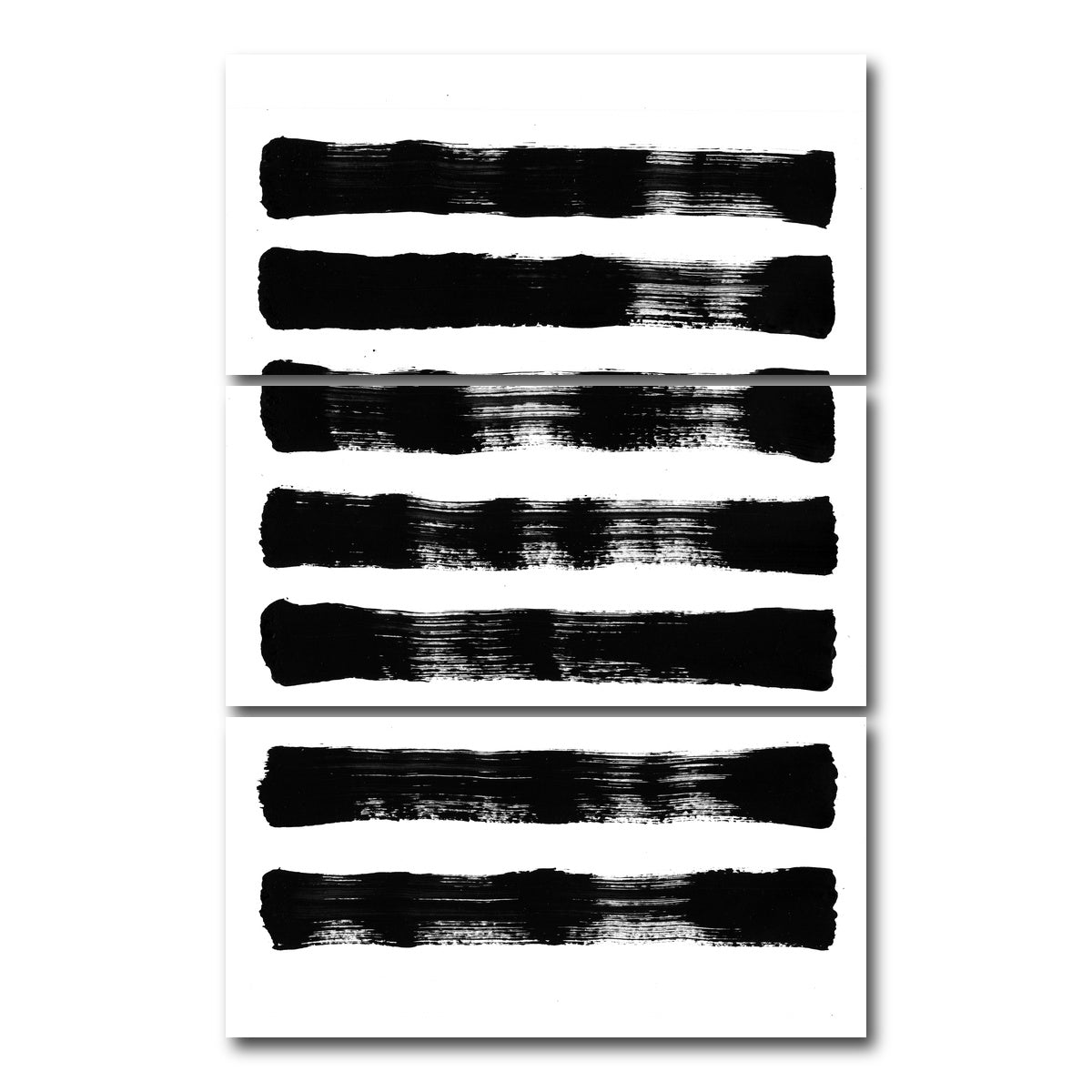 AUTO-MOCKUP WHITE | Thick Black | 3 Piece | Gallery Wrap Canvas | group=12x24_stacked
