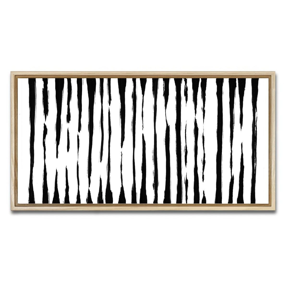 AUTO-MOCKUP WHITE | Thin line Black | 1 Piece | Natural Framed Canvas | group=2x1