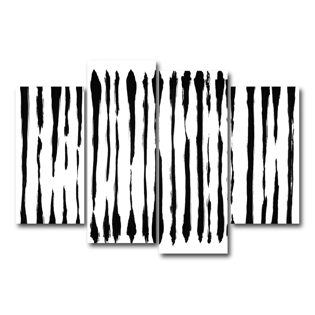 AUTO-MOCKUP WHITE | Thin line Black | 4 Piece | Gallery Wrap Canvas | group=4_short