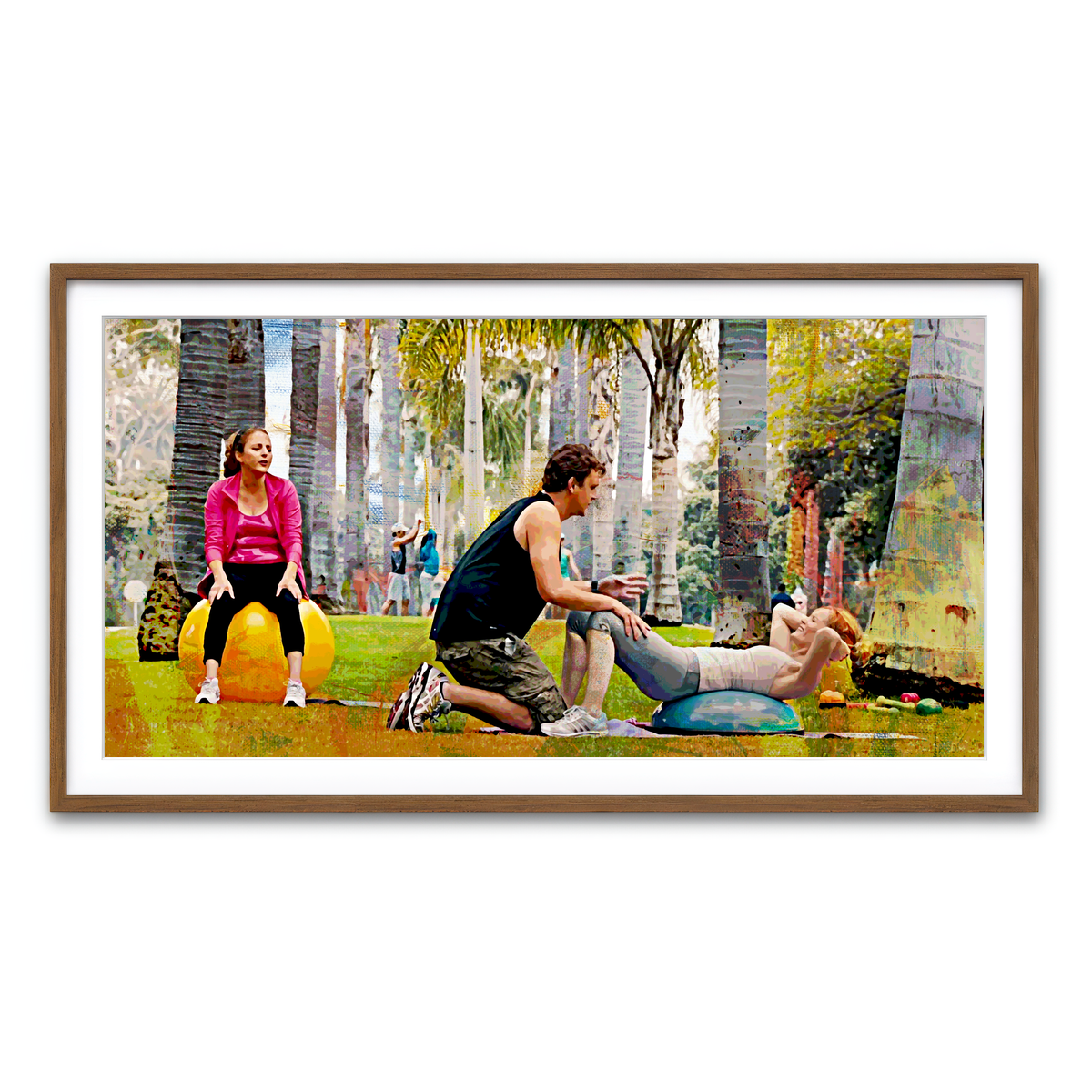 Framed Print 2x1 Walnut