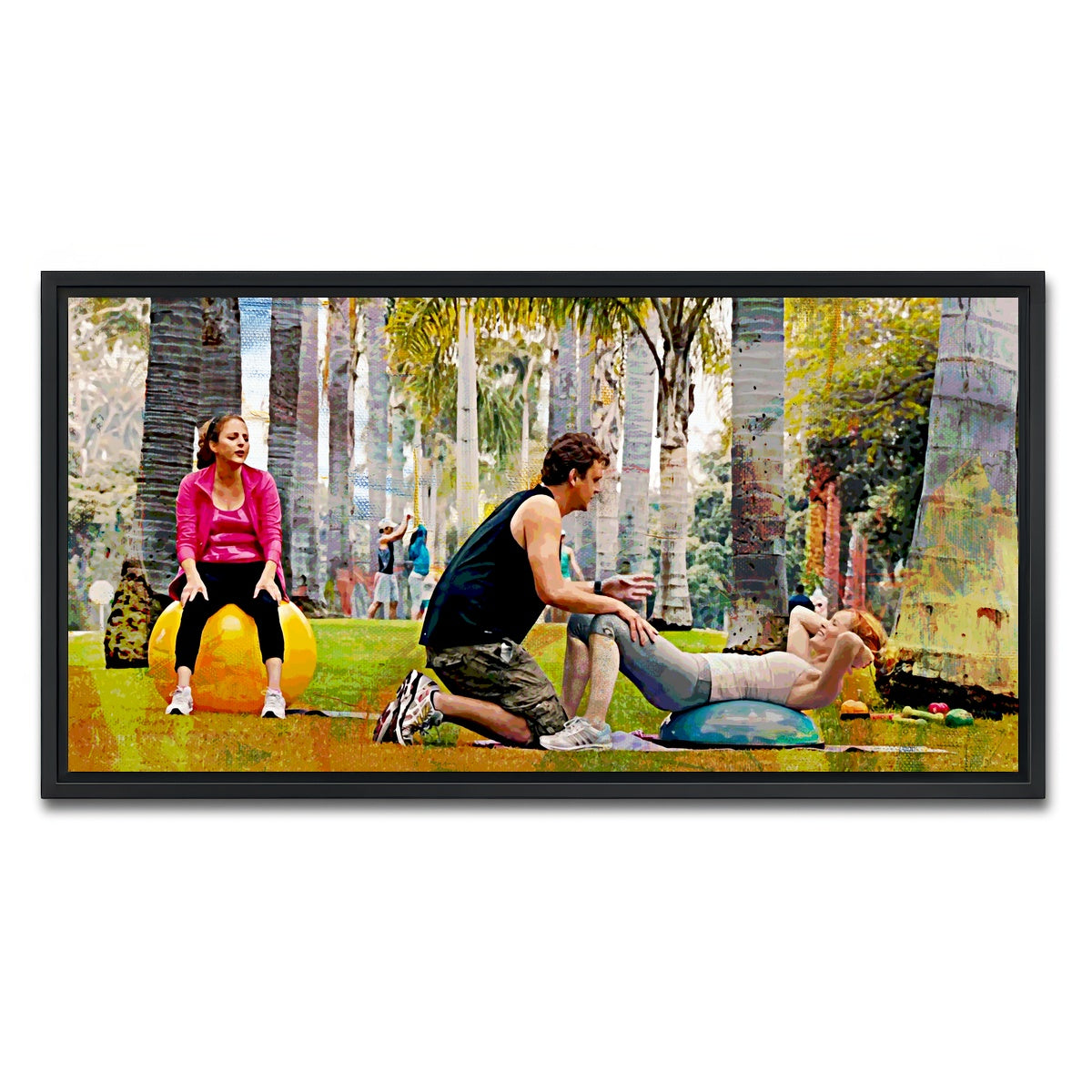 AUTO-MOCKUP WHITE | This is 40 Workout | 1 Piece | Black Framed Canvas | group=2x1