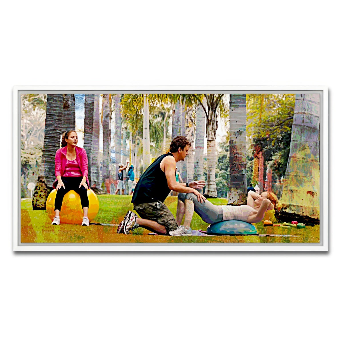 AUTO-MOCKUP WHITE | This is 40 Workout | 1 Piece | White Framed Canvas | group=2x1