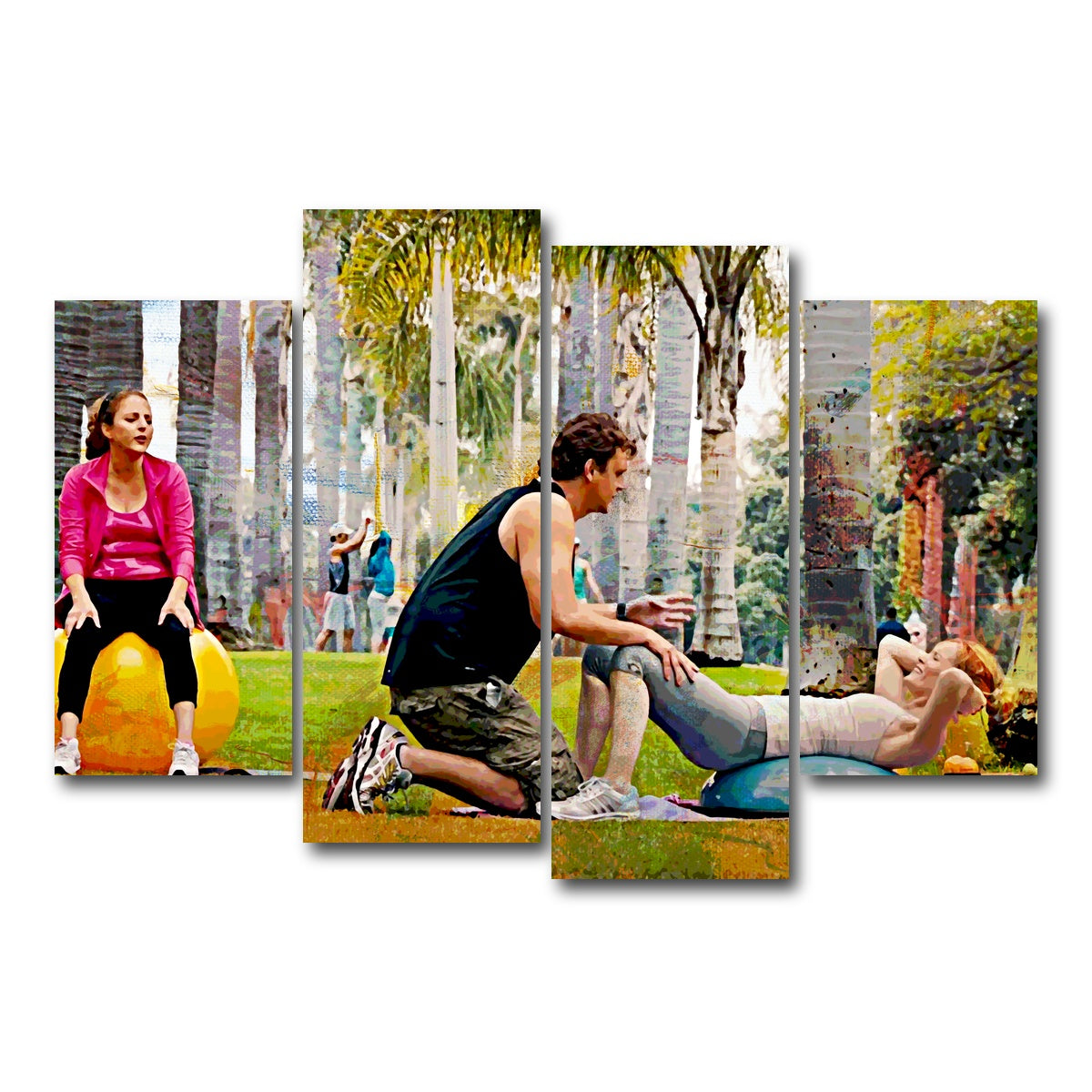 AUTO-MOCKUP WHITE | This is 40 Workout | 4 Piece | Gallery Wrap Canvas | group=4_short