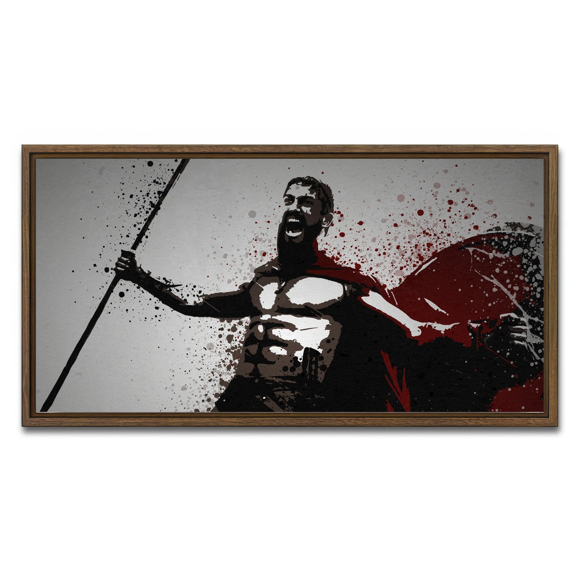 AUTO-MOCKUP WHITE | This is Sparta | 1 Piece | Walnut Framed Canvas | group=2x1