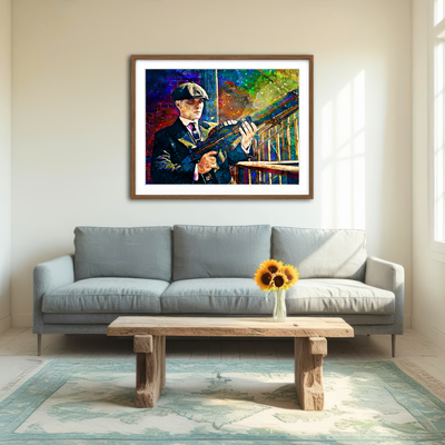 AUTO-MOCKUP ROOM | Thomas Shelby - Lewis Gun Wall Art