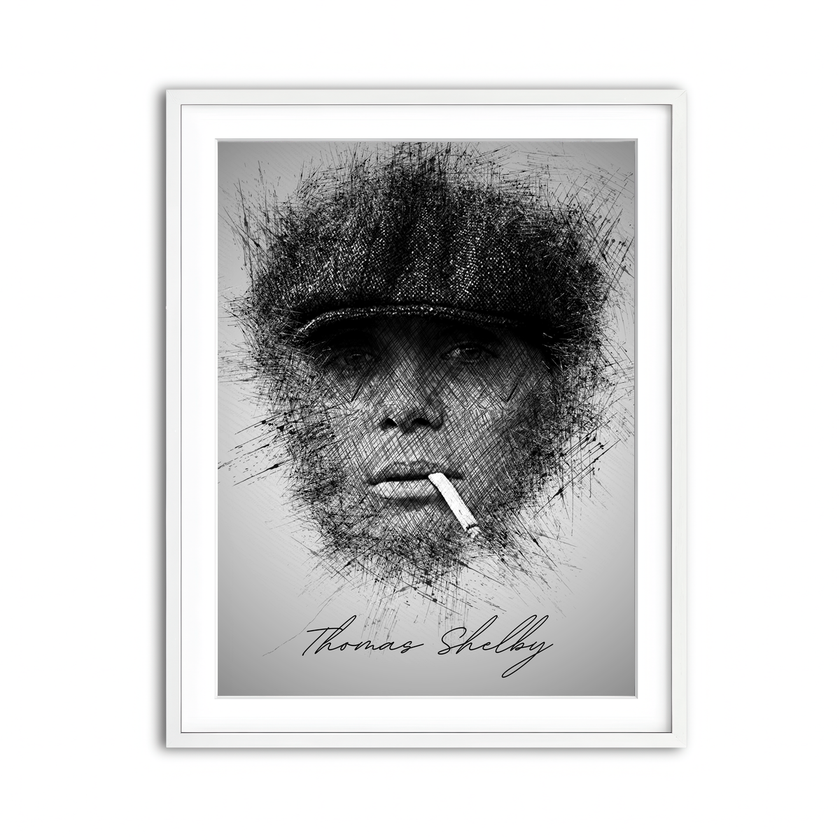 Framed Print 3x4 White