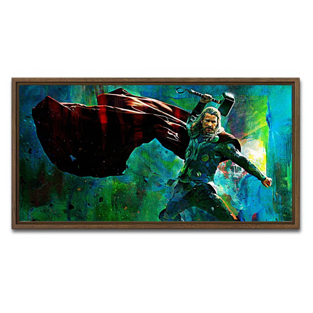 AUTO-MOCKUP WHITE | Thor & Hammer | 1 Piece | Walnut Framed Canvas | group=2x1