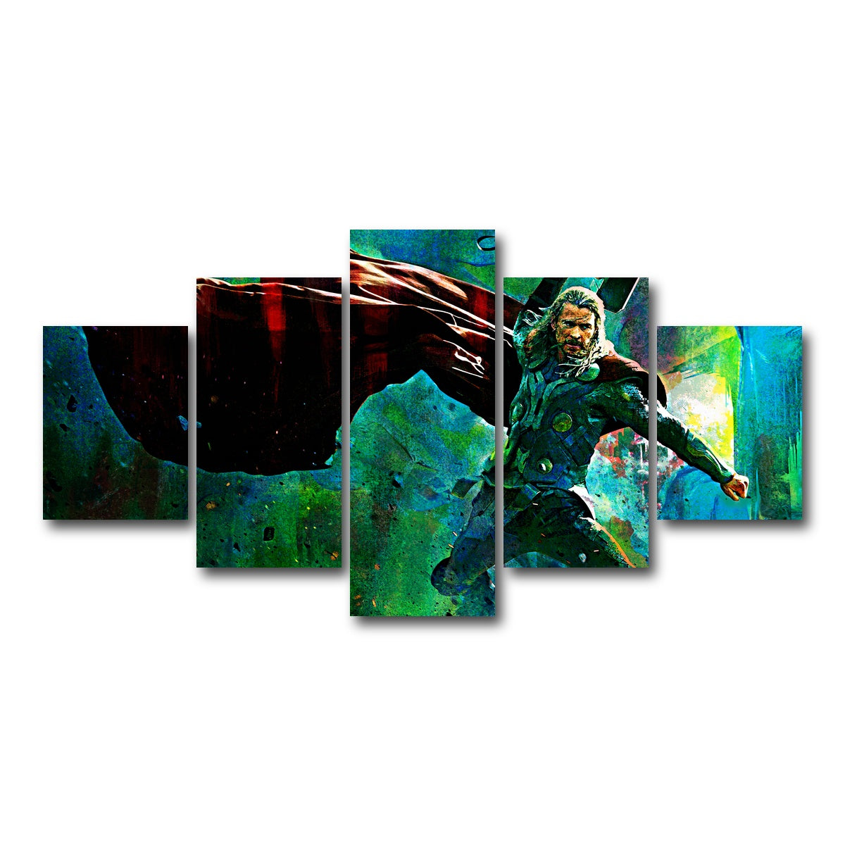 AUTO-MOCKUP WHITE | Thor & Hammer | 5 Piece | Gallery Wrap Canvas | group=5_short