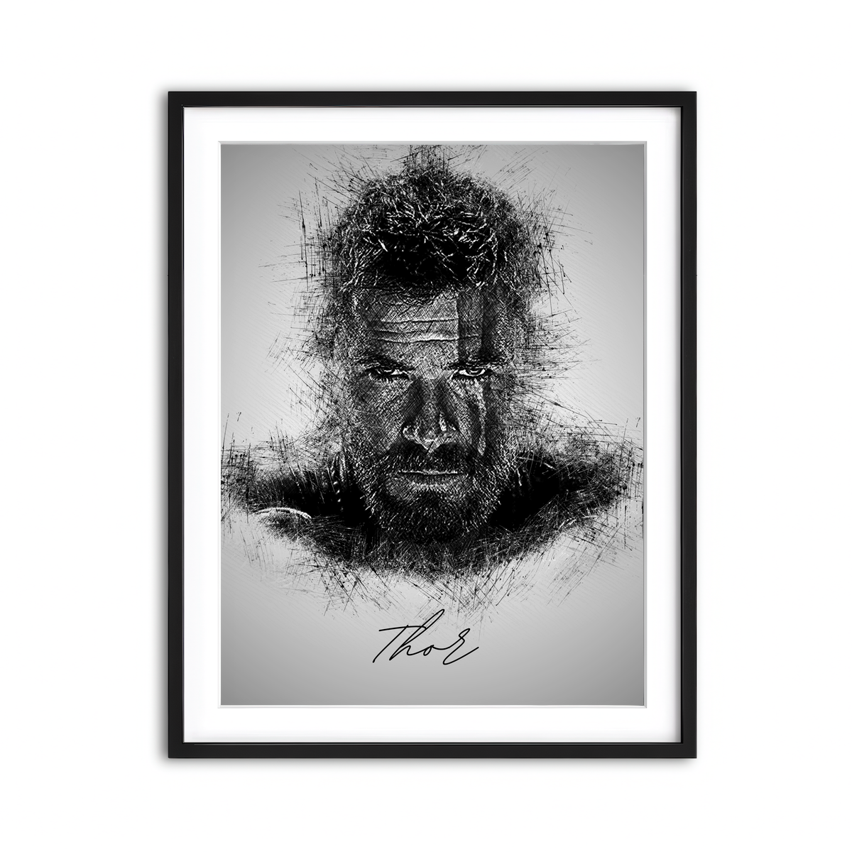 Framed Print 3x4 Black