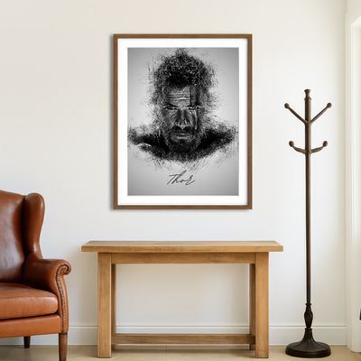 AUTO-MOCKUP ROOM | Thor Head Wall Art