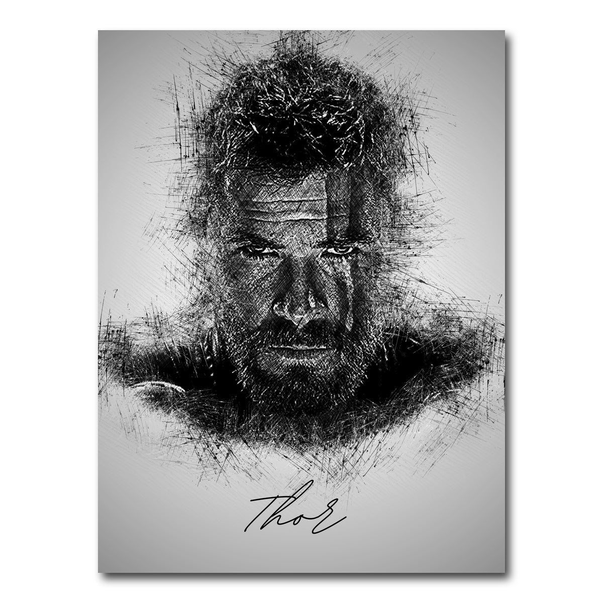 AUTO-MOCKUP WHITE | Thor Head | 1 Piece | Gallery Wrap Canvas | group=3x4