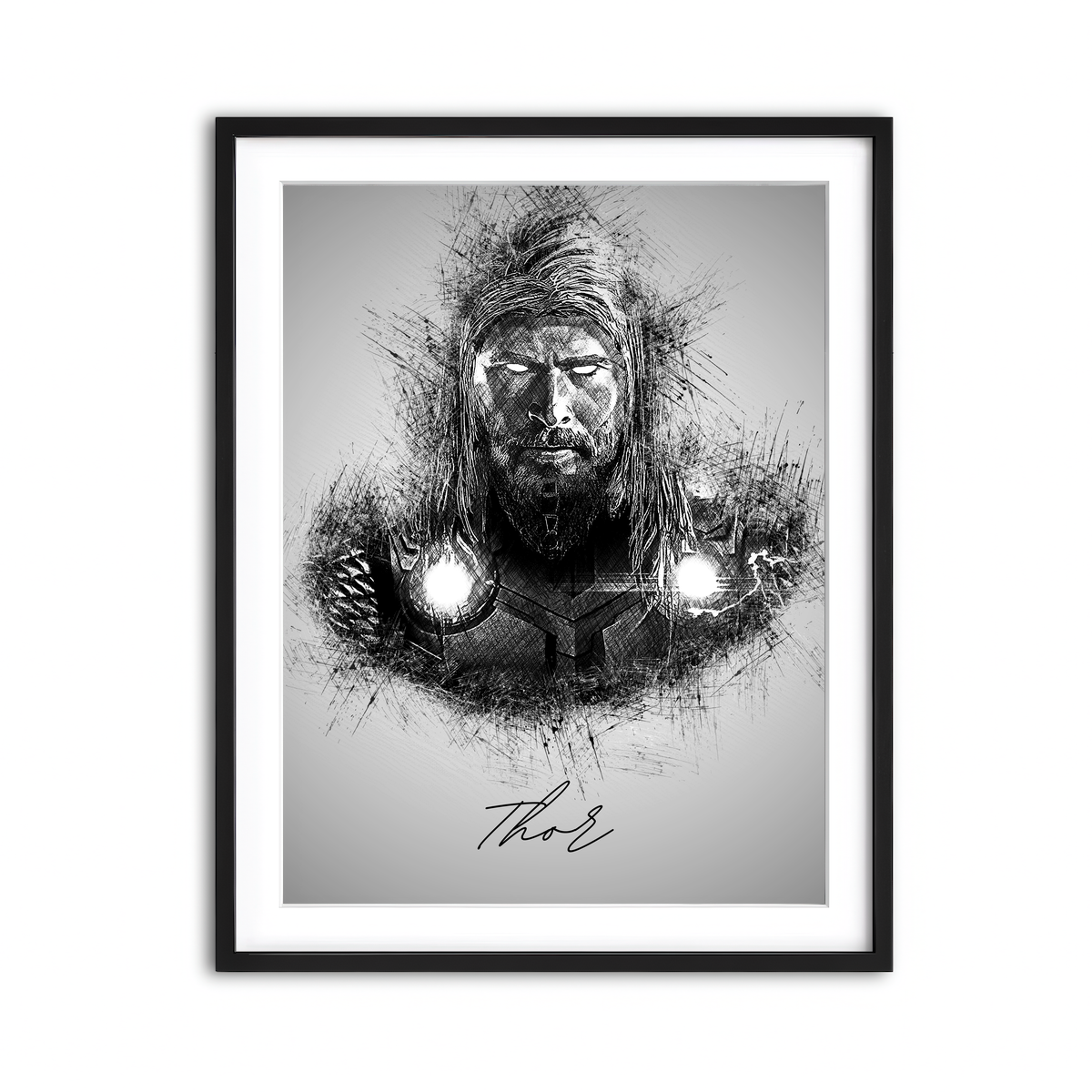 Framed Print 3x4 Black