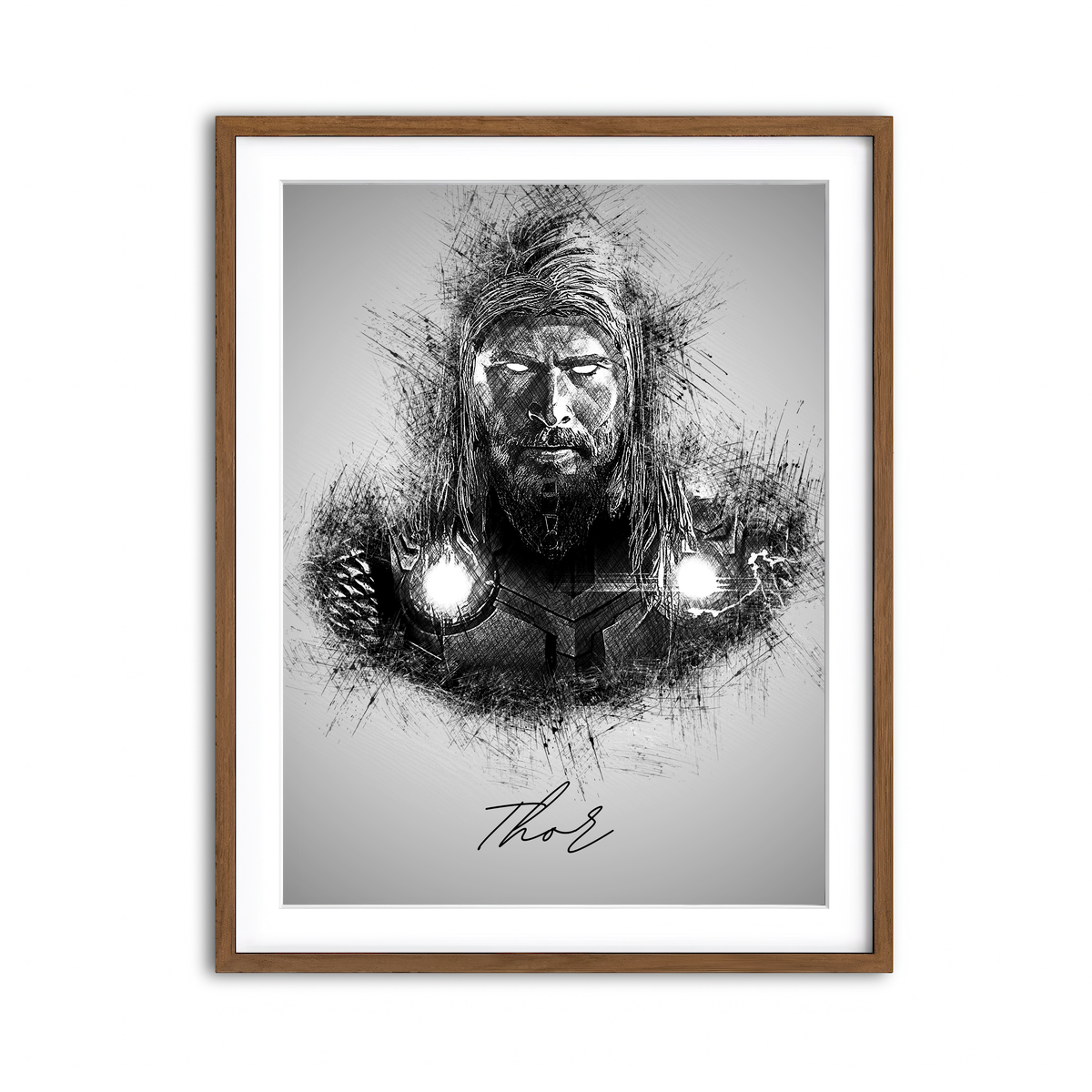 Framed Print 3x4 Walnut