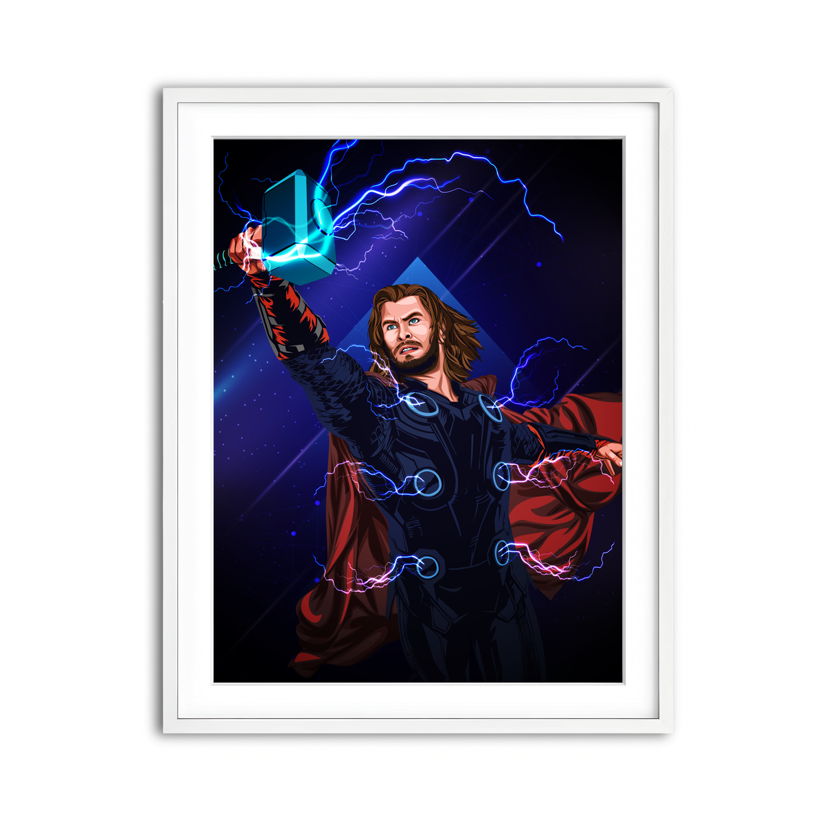 Framed Print 3x4 White