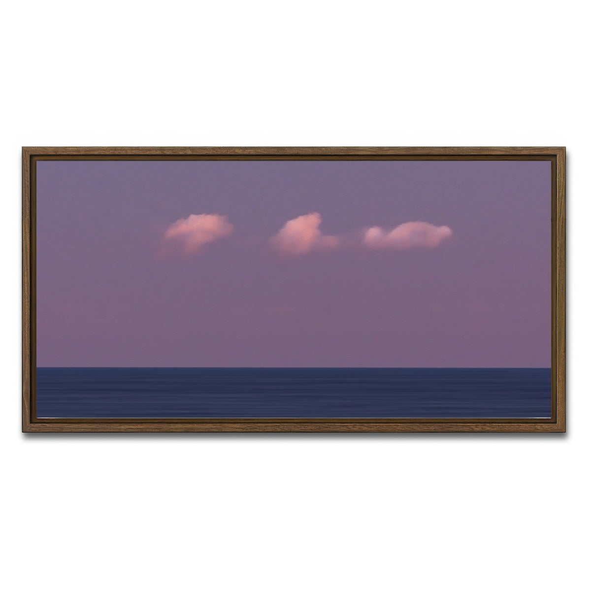 AUTO-MOCKUP WHITE | Three-Ships | 1 Piece | Walnut Framed Canvas | group=2x1