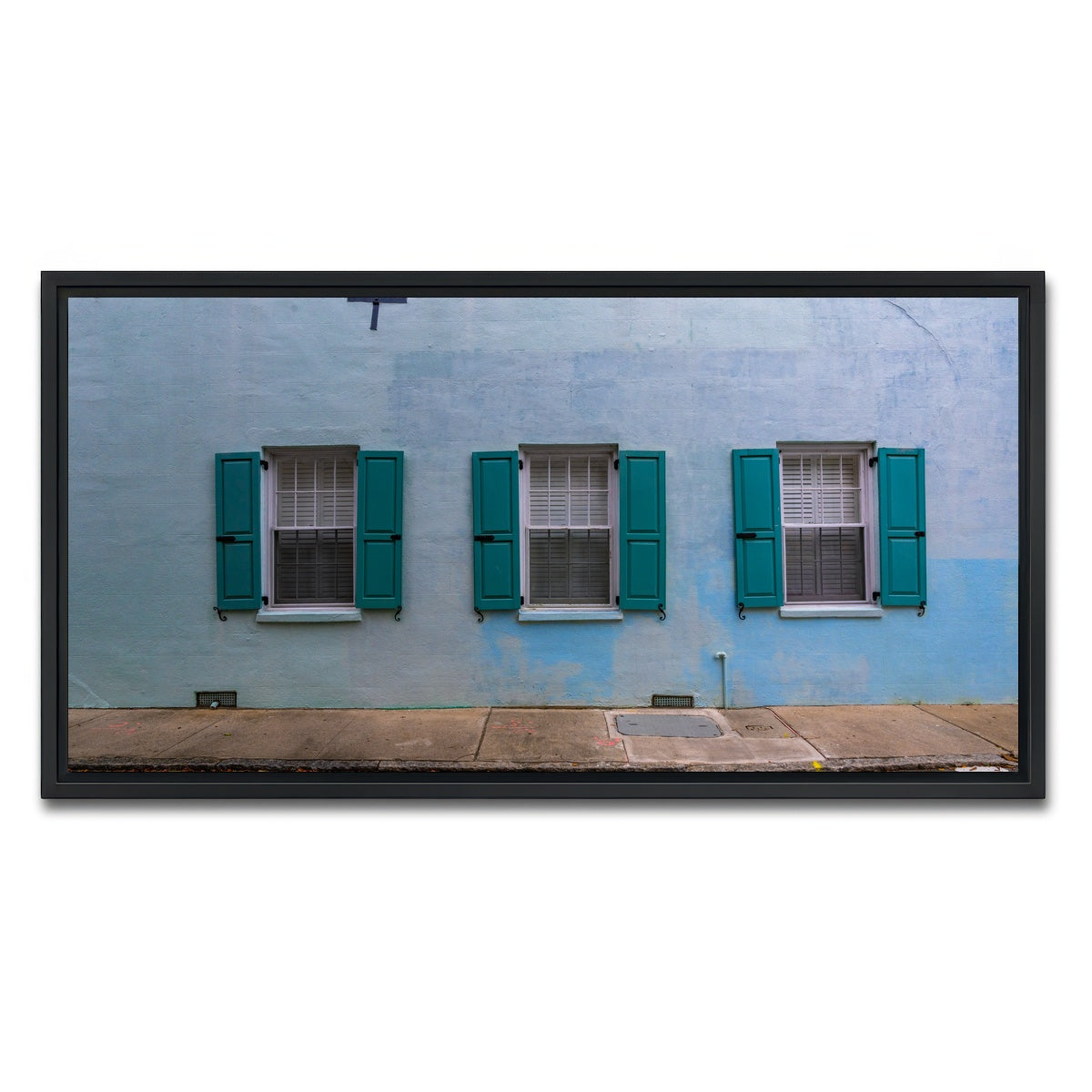 AUTO-MOCKUP WHITE | Three Across | 1 Piece | Black Framed Canvas | group=2x1