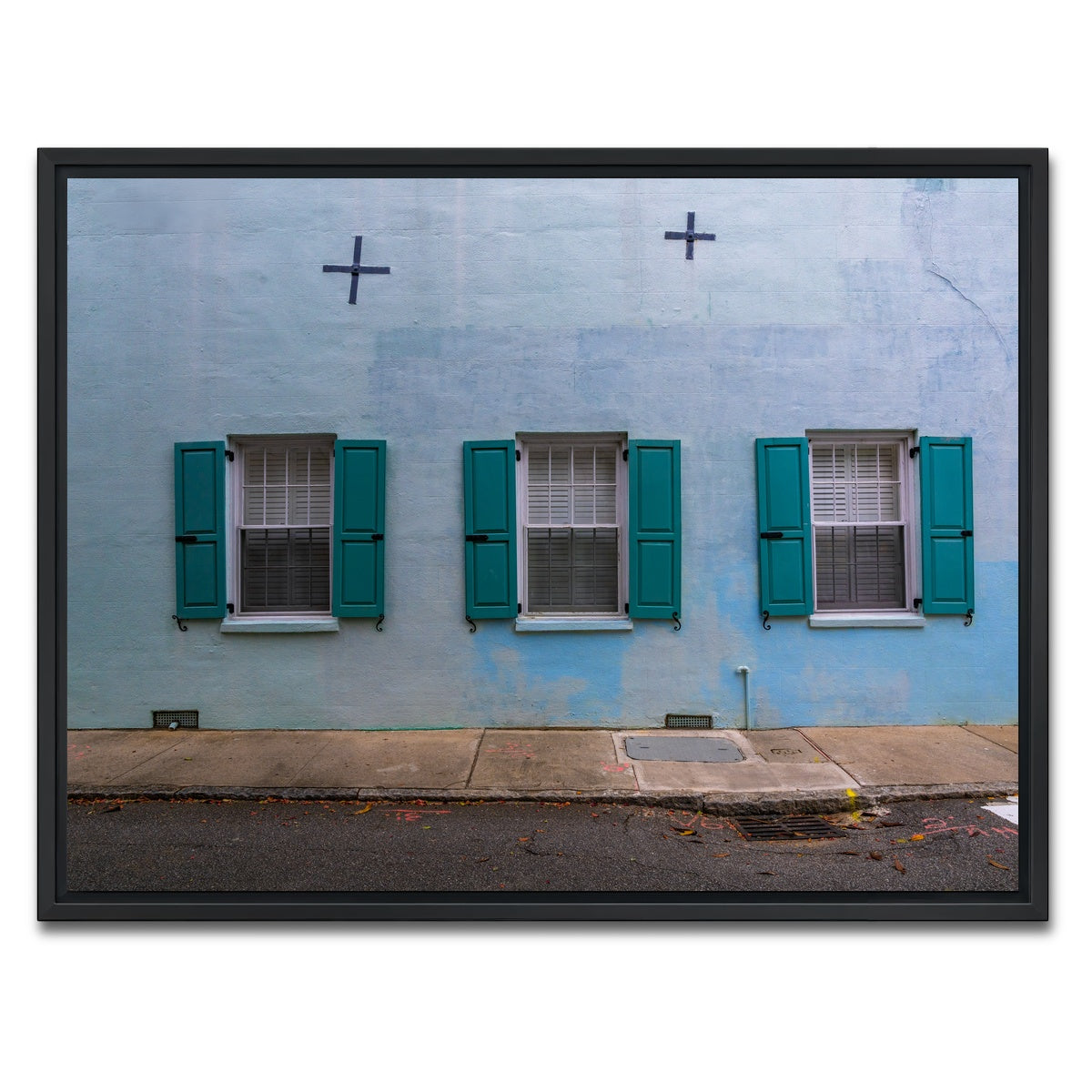 AUTO-MOCKUP WHITE | Three Across | 1 Piece | Black Framed Canvas | group=4x3