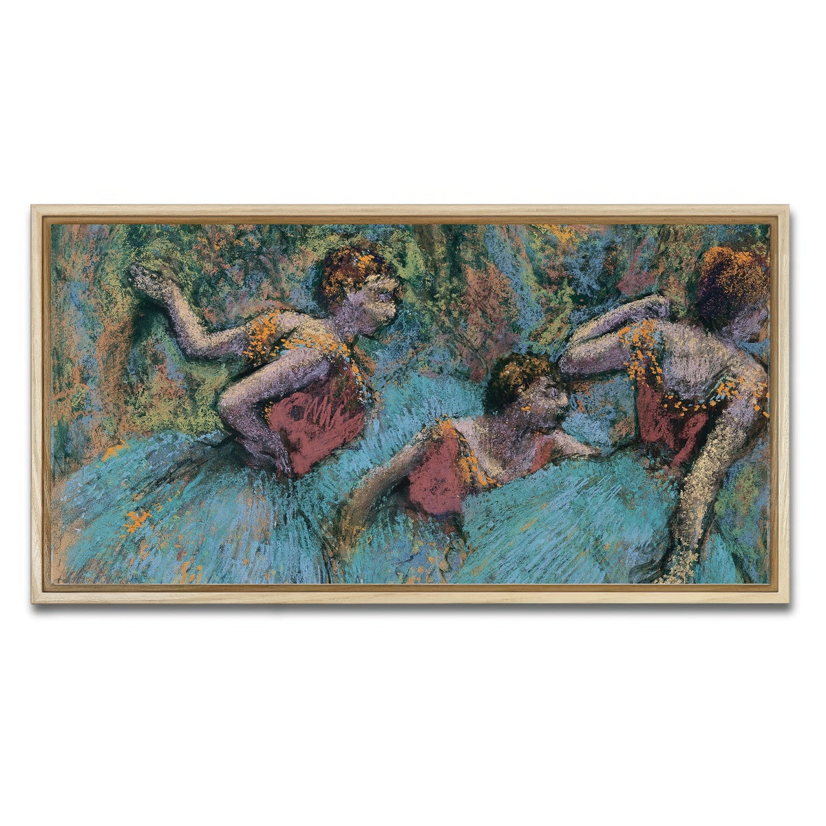 AUTO-MOCKUP WHITE | Three Dancers | 1 Piece | Natural Framed Canvas | group=2x1
