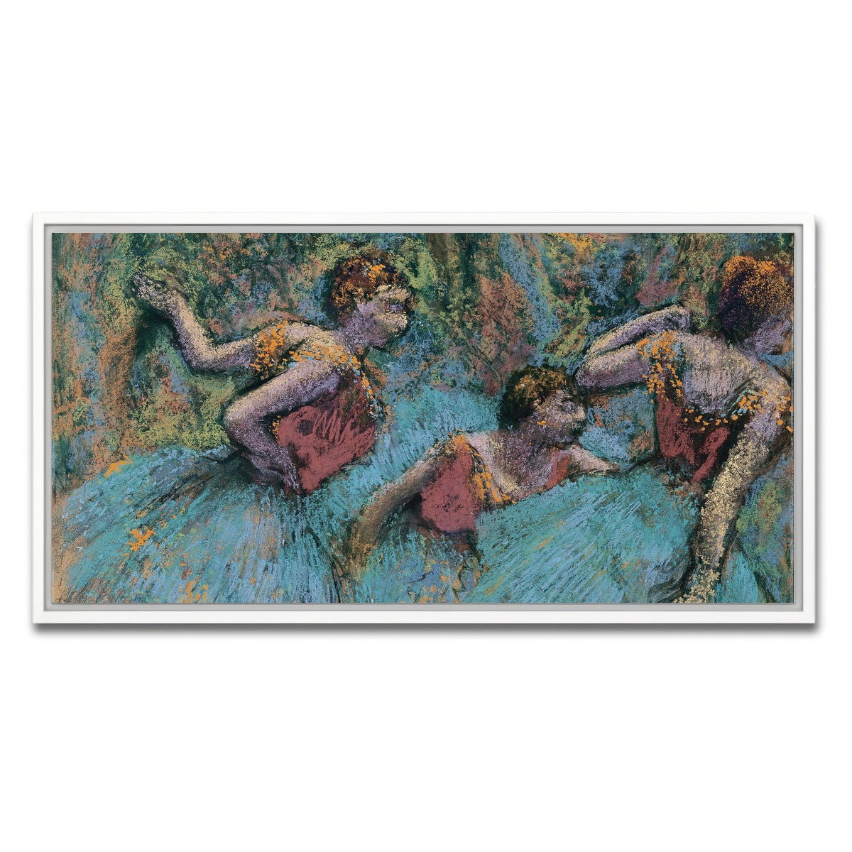 AUTO-MOCKUP WHITE | Three Dancers | 1 Piece | White Framed Canvas | group=2x1