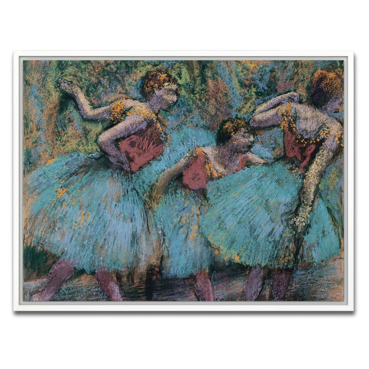 AUTO-MOCKUP WHITE | Three Dancers | 1 Piece | White Framed Canvas | group=4x3